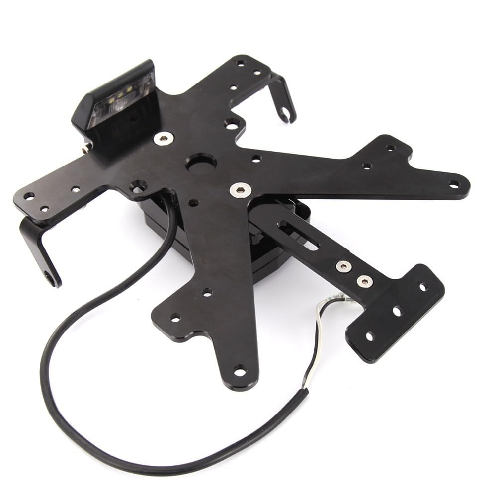 DDGBERFP For Z1000 2010-2016 Motorcycle License Plate Holder With Turn Signal Tail Tidy Mudguard Eliminator(Black)