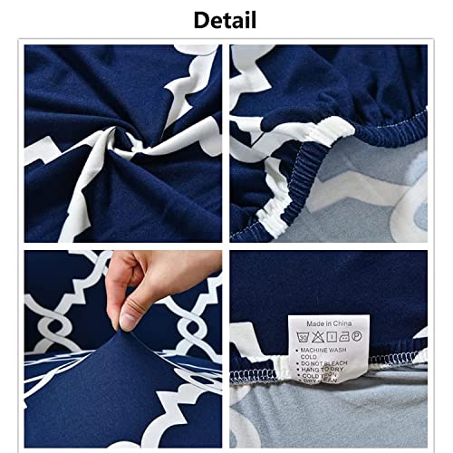 Funda elástica para sillón de salón con estampado jacquard protector 6