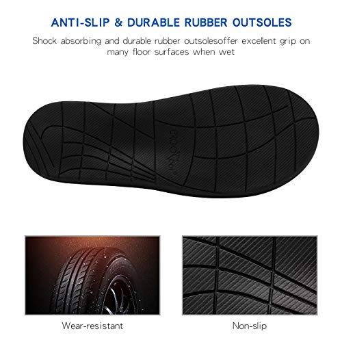 Orthotic Flip Flops With High Arch Support- Women's And Men's Thong Sandals- Walking Comfort With Orthopedic Support For Plantar Fasciitis, Flat Feet & Heel Spur- Beach Slippers By Ergofoot #TOP2