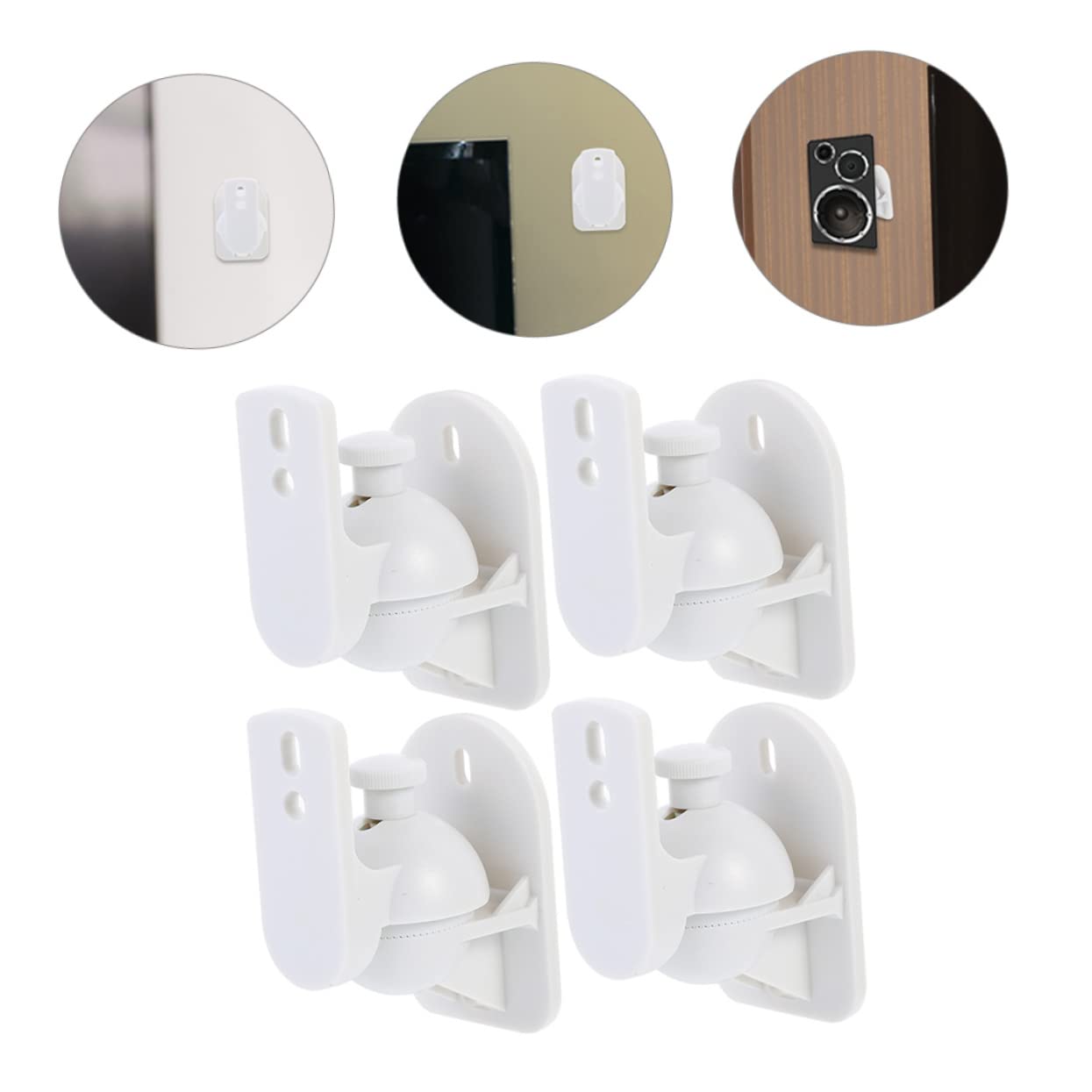 UPKOCH 4piezas Soportes Giratorios De Pared Para Altavoces Soporte Ajustable Carga Pesada Resistente