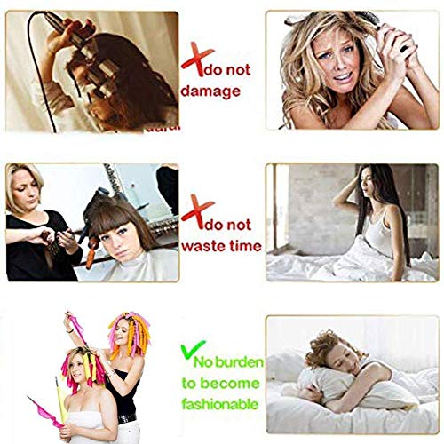 20 Pezzi Rulli per Capelli Ondulati,Bigodini per