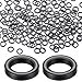 WJIAAA 100 Pack Fly Fishing Tippet Rings, 2.5mm Stainless Steel Fly Fishing Connectors for Trout Salmon Crappie Bluegill