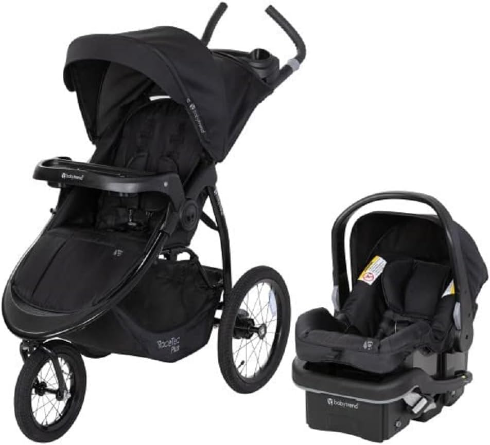 Expedition® Race Tec™ Plus Jogger Travel System with EZ-Lift™ Plus Infant Car Seat, Ultra Black