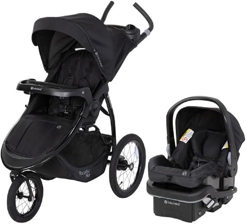 Expedition® Race Tec™ Plus Jogger Travel System with EZ-Lift™ Plus Infant Car Seat, Ultra Black