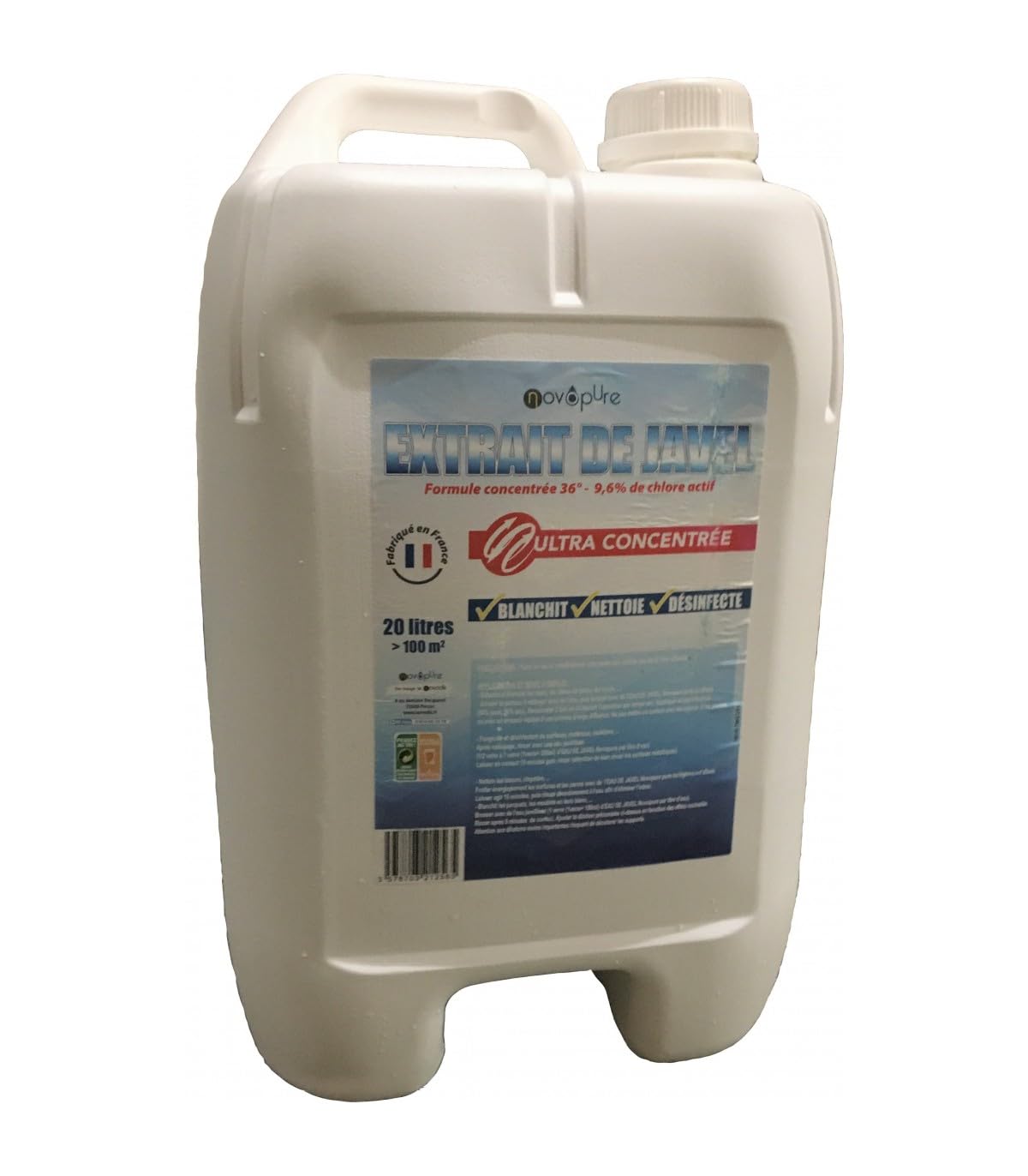 Extrait De Javel 9,6% Chlore Actif 20L