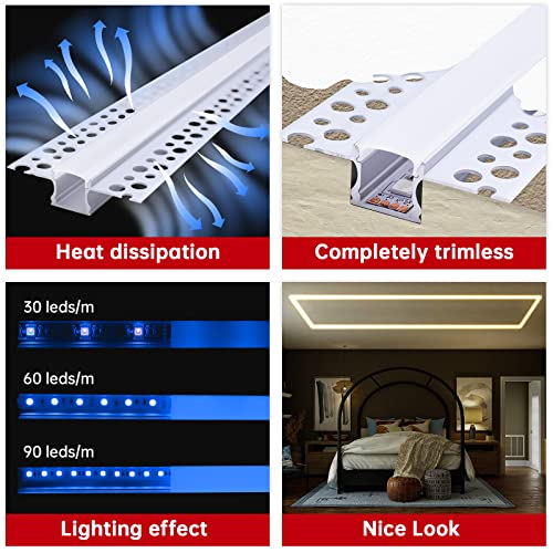Tira de LED RGB 5 metros Muzata 96 LEDs/m alta intensidad miniatura 6
