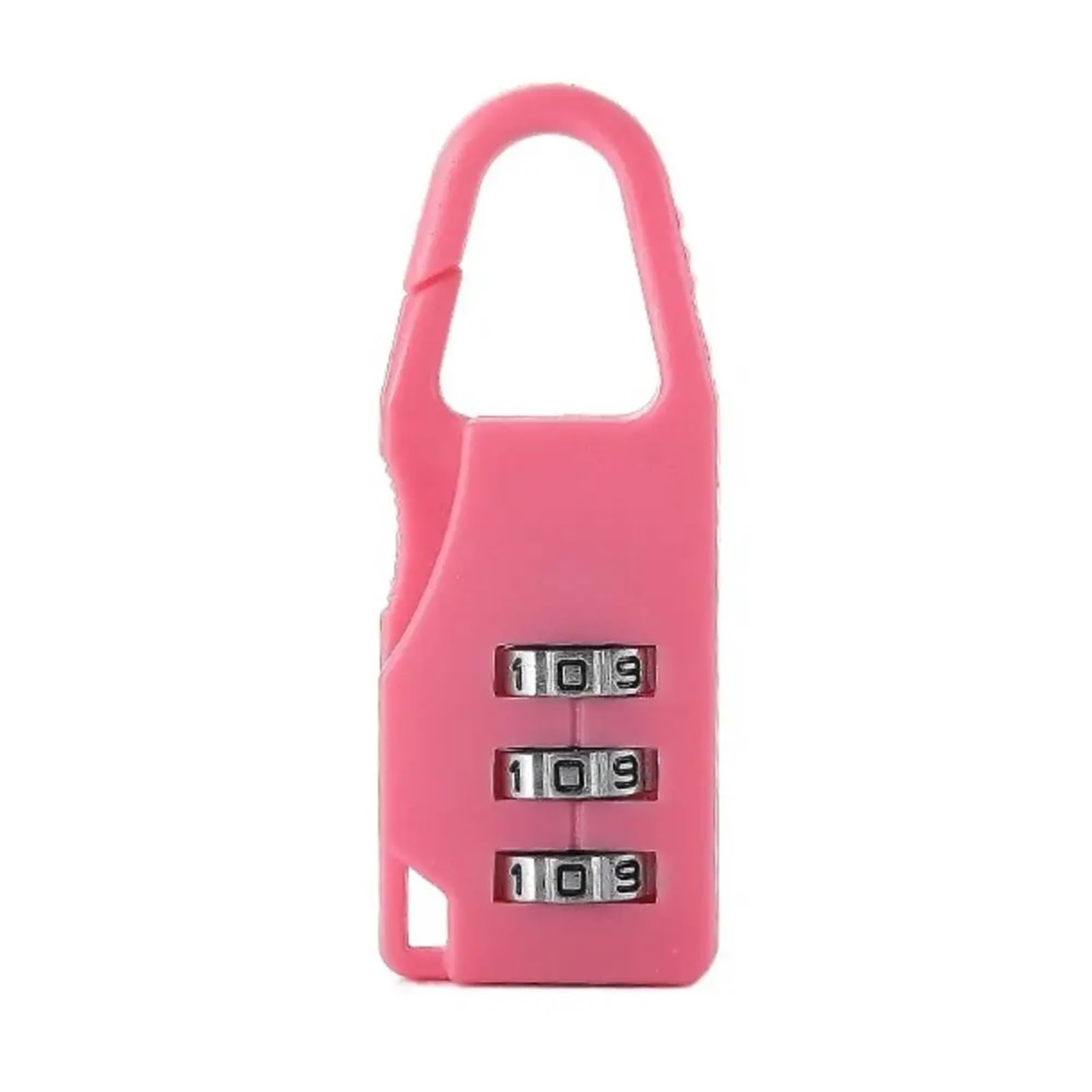 Lock Luggage Digit Suitcase Combination Lock Plastic Mini Combination Padlock Luggage Travel Lock(Pink)