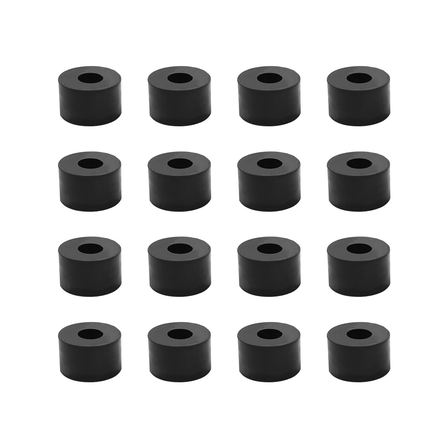 16 Pieces Rubber Spacers, M10 Plastic Spacer Bushings, 25mm Outer Diameter 10mm Inner Diameter 15mm Thickness Plastic Spacers for Home Automotive Accessories, Containers