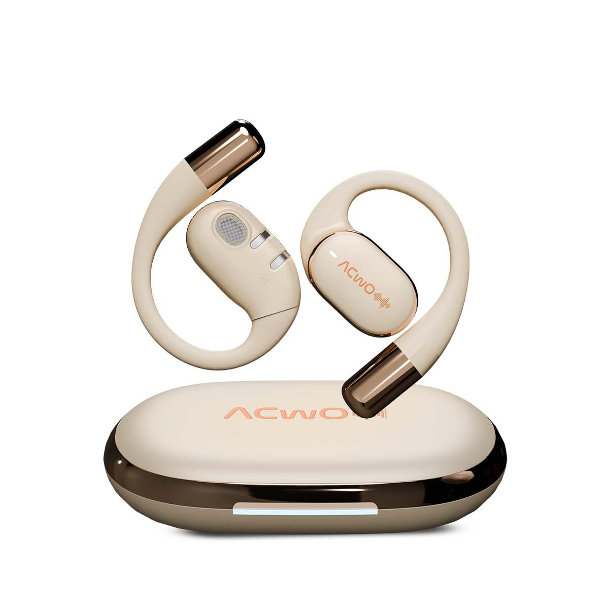 ACwO DwOTS Sense OWS Earphones | Situational Awareness | 15mm Titanium Drivers | 65 Hours Playback | BT V5.4 | Secure Fit | 4 Mics with ENC | 40ms Low Latency | Equaliser Modes (Silver Cream)-picture-11