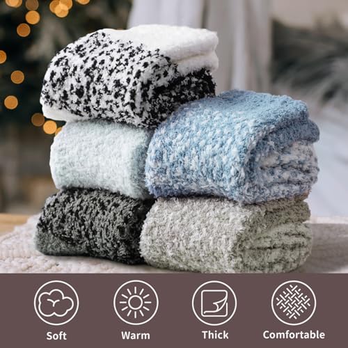 Image of Trifabricy Fuzzy Socks for Women, Fuzzy Socks Warm Sleeping Sock for Women, Women's Winter Super Soft Cozy Slipper Sock