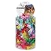 Aria Satin Acecate Dog Bows Canister, Dot Ribbon with Tulle, 100-Pack