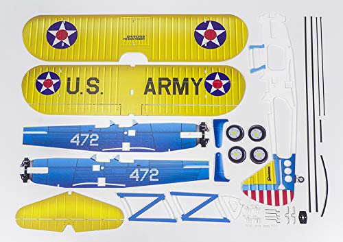 Biplano Stearman PT-17 Kaydet E2502 micro avión RC de 4CH para interior 6
