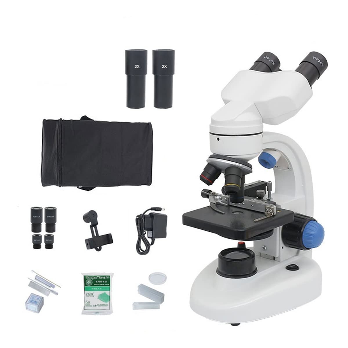 Obserwacja mikroskopu 1000X 2000X mikroskop biologiczny regulowany podświetlany mikroskop lornetka LED (mikroskop 2000X)