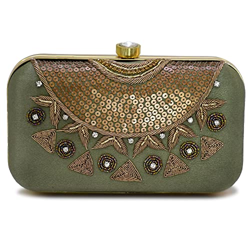 Image of For The Beautiful You Neck Embroidered Women's Clutch