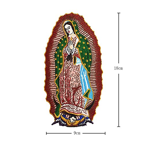 Yame Blessed Virgin Mary Goddess Embroidery Patches For Clothing Stripes Applique Motorcycle Jacket Iron On Badge #TOP3
