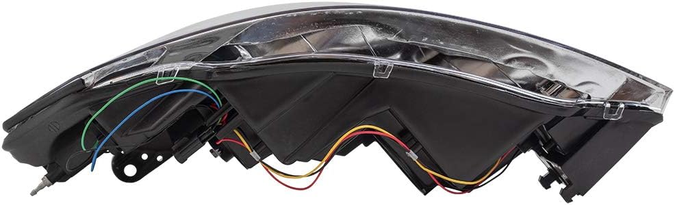 Brock Aftermarket Replacement Driver Left Passenger Right Halogen Combination Headlight Assembly Set Compatible with 25958359 25958360