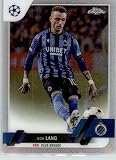 2022-23 TOPPS CHROME UEFA CLUB COMPETITIONS #4 NOA LANG CLUB BRUGGE SOCCER OFFICIAL TRADING CARD OF SOCCER