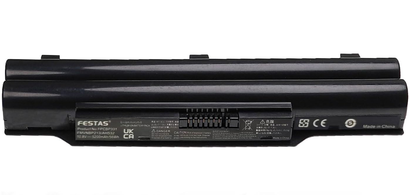 Batteria FPCBP331 CP515782-01 Per Fujitsu LifeBook AH512 AH532 AH562 – 10,8V 4400mAh, 6 Celle, Con Protezioni Di Sicurezza