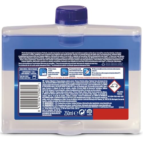 Finish Maschinentiefenreiniger – Flüssiger Maschinenreiniger gegen Kalk und Fett für eine saubere Spülmaschine – Sparpack mit 4 x 250 ml Maschinenpfleger