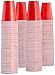 Amazon Brand - Solimo 18oz Disposable Plastic Party Cups, 200 Count, Red