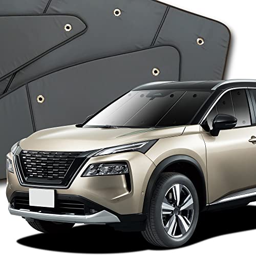 新型 エクストレイル T33系 カーテン サンシェード 車中泊 グッズ プライバシーサンシェード フロント用 対応 『01s-b027-fu』