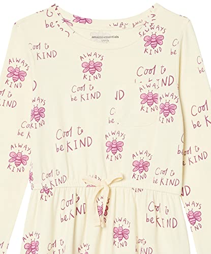 Amazon Essentials Girls and Toddlers' Long-Sleeve Elastic Waist T-Shirt Dress - Image 4