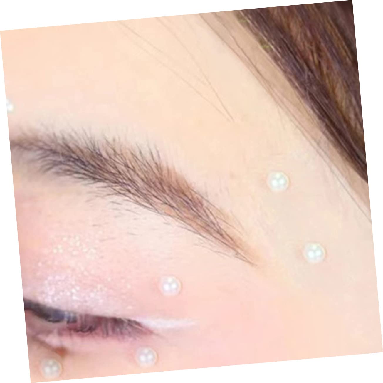 4 set Adesivi Per Il Viso Gioiello Perle Gemme Per Il Viso Gemme Adesive Gioielli Per Il i Di Cristallo Per Il Gioielli Per Il Trucco Per La 6 fogli*4