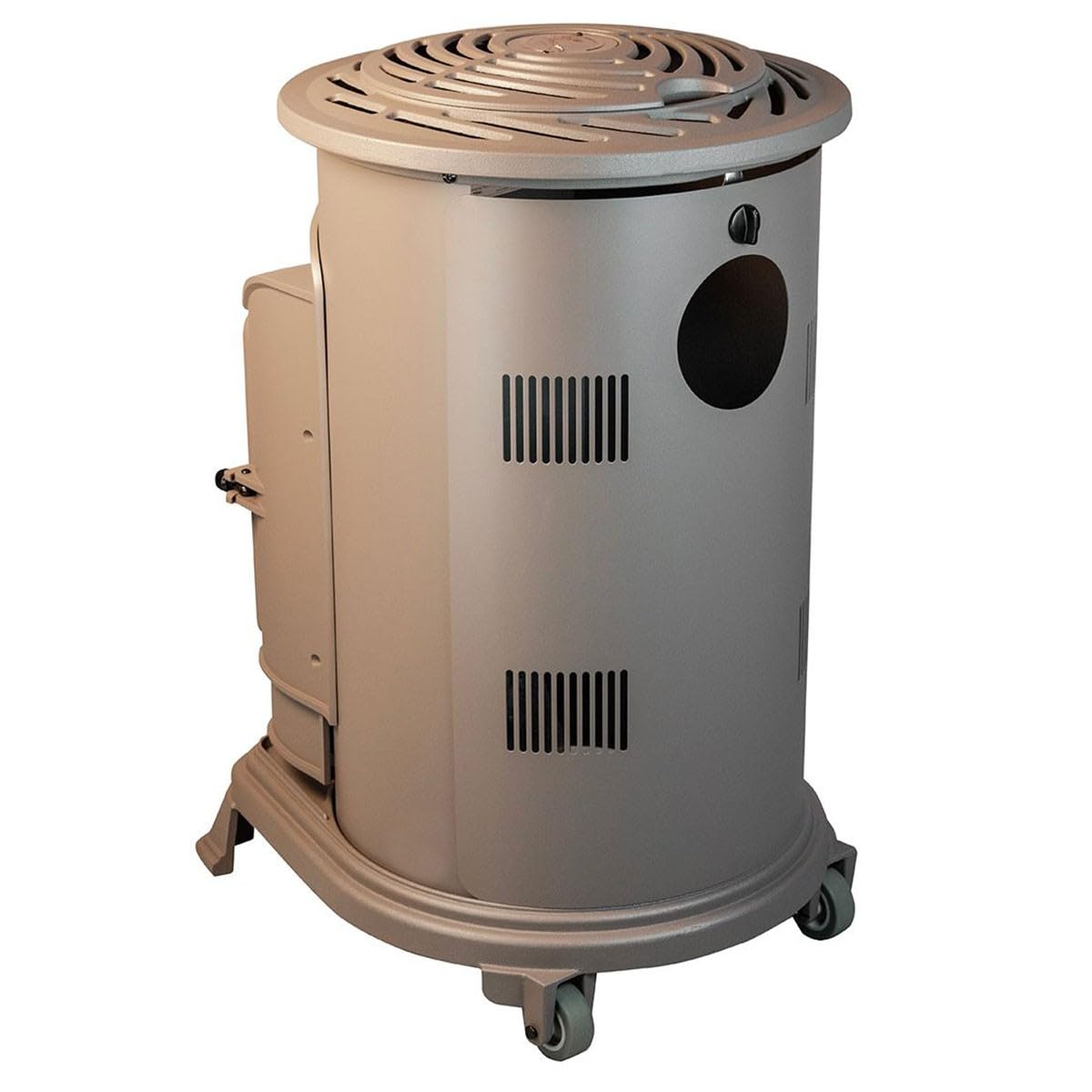 Universal - Poêle à gaz Provence 3,4 KW Marron Effet poêle à Bois Fonte véritable Chauffage d'appoint au gaz