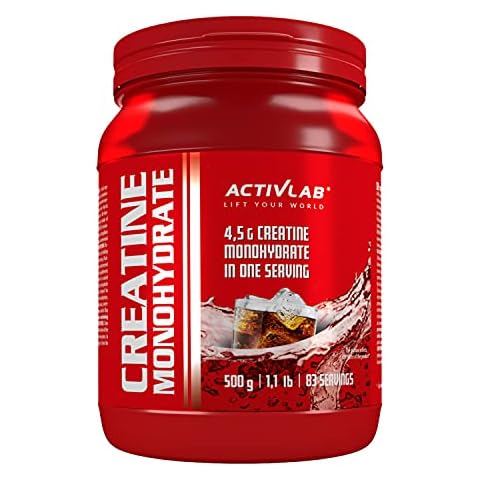 Activlab Creatine Monohydrate - 500g Jar | Optimum Nutrition Pre-Workout 83 Servings | Creatine Powder for Muscle Growth- Cola Flavor Cover