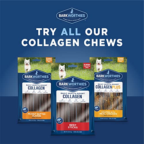 Barkworthies Peanut Butter Wrapped Collagen Sticks Dog Treats (6-Inch, 8-Pack) #TOP5