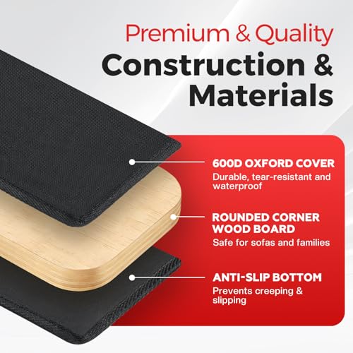 Image of Comfyanno Couch Cushion Support Board, Repairs Sagging 3-Seat Sofa, Ready to Use, 21.5 inch x 70 inch, Heavy-Duty Solid Wood Board, Safe Corner, Sinking Couch & Sofa Fix Saver