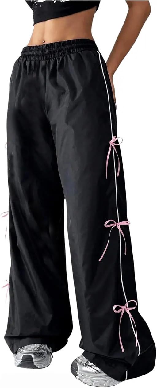 High-Waist Korean Baggy Pants | Oversized Wide-Leg Cargo Trousers | Loose-Fit Parachute Pants for Casual Wear | Trendy Com... - Review, Price and Buying Guide