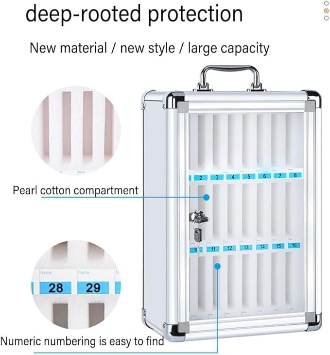 Caja de almacenamiento para teléfono celular de 36 ranuras para aulas, oficinas y centros de exámenes, garaje y garaje escolar, ideal para un fácil acceso y almacenamiento seguro