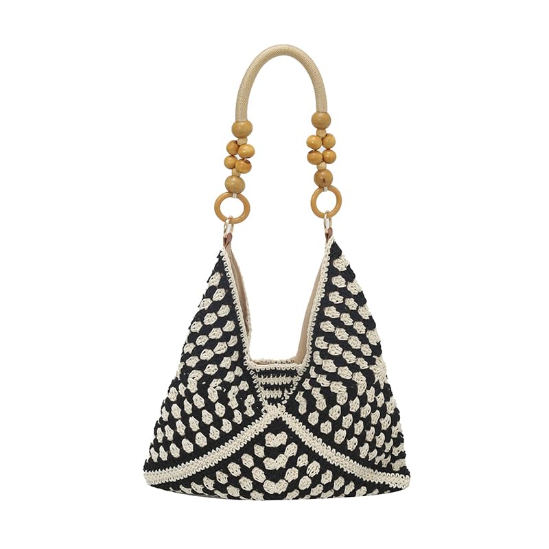 Sac fourre-tout bohème en crochet grand format pour le shopping quotidien