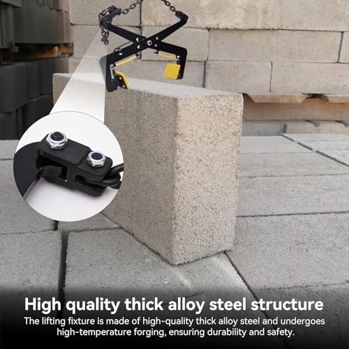 Pinzas de elevación Resistentes para Granito, mármol, Pizarra y ladrillo: Agarre Seguro, Capacidad de 500 kg, Ideales para Trabajos de construcción y albañilería.
