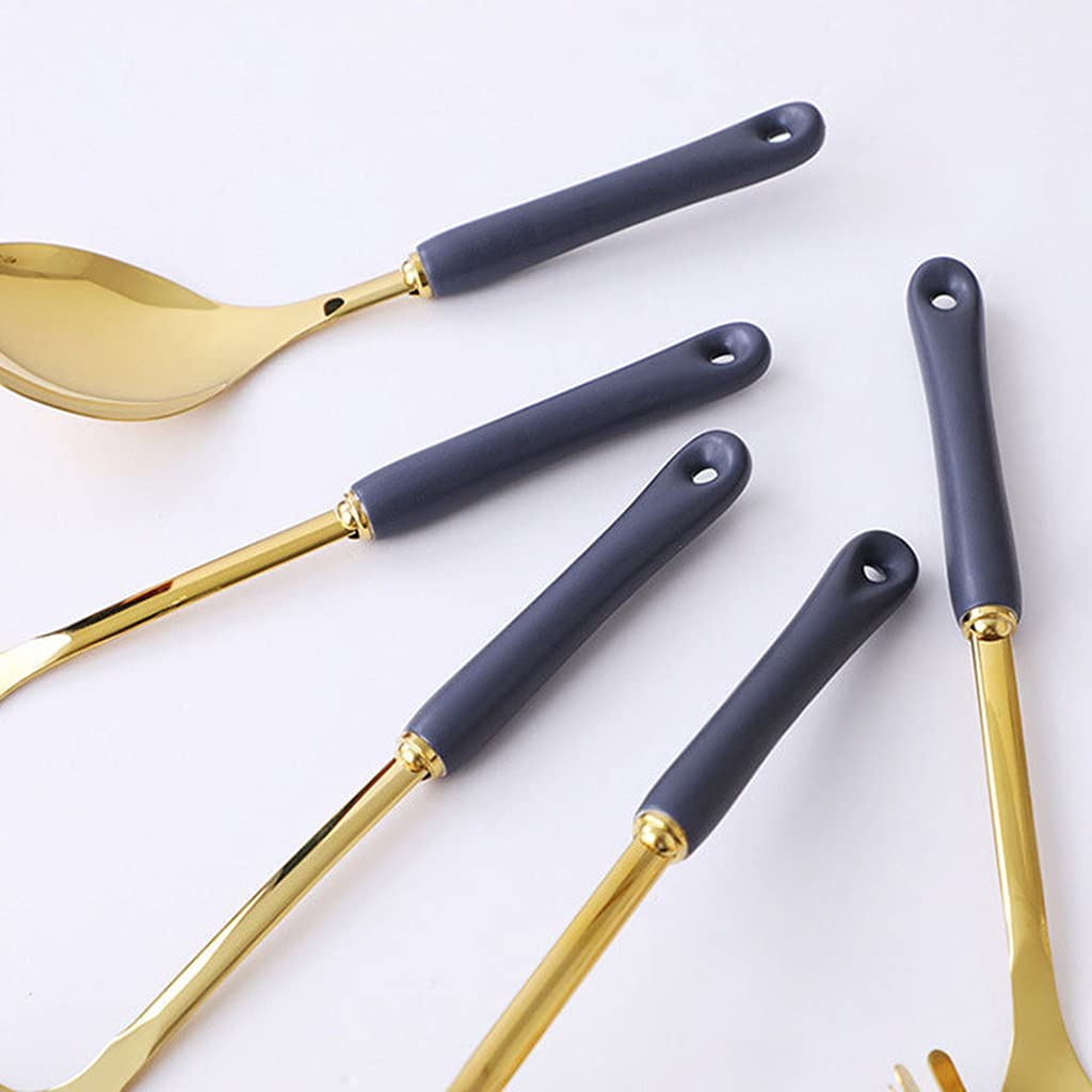 Nordic Küchenhelfer-Set, Edelstahl, Kochlöffel, Spatel, Schaufel, 7-teilig