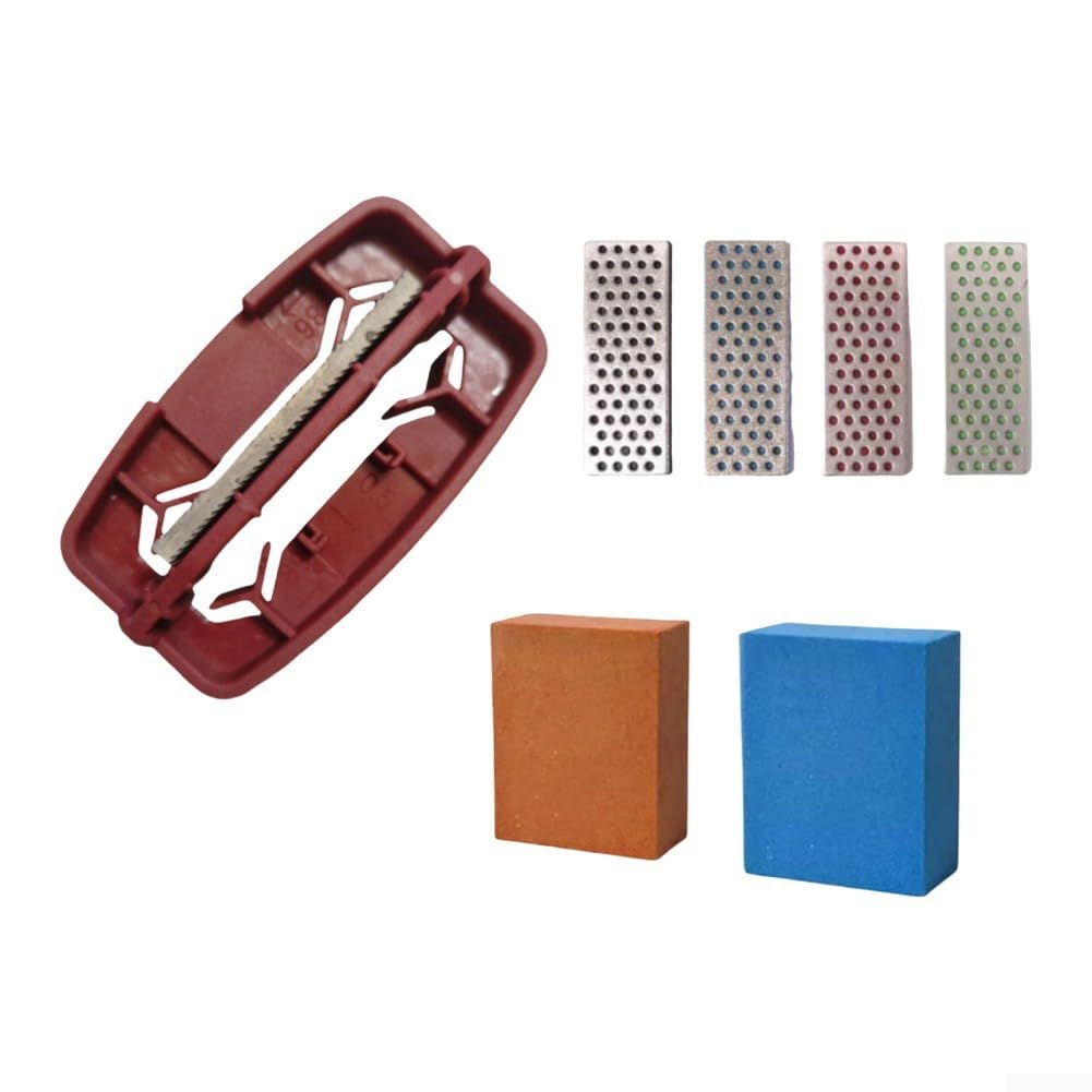 Honseadek Kit de sintonizador de borde lateral de esquí | Herramienta para afilar bordes de snowboard, guía ajustable para lima de bordes de esquí
