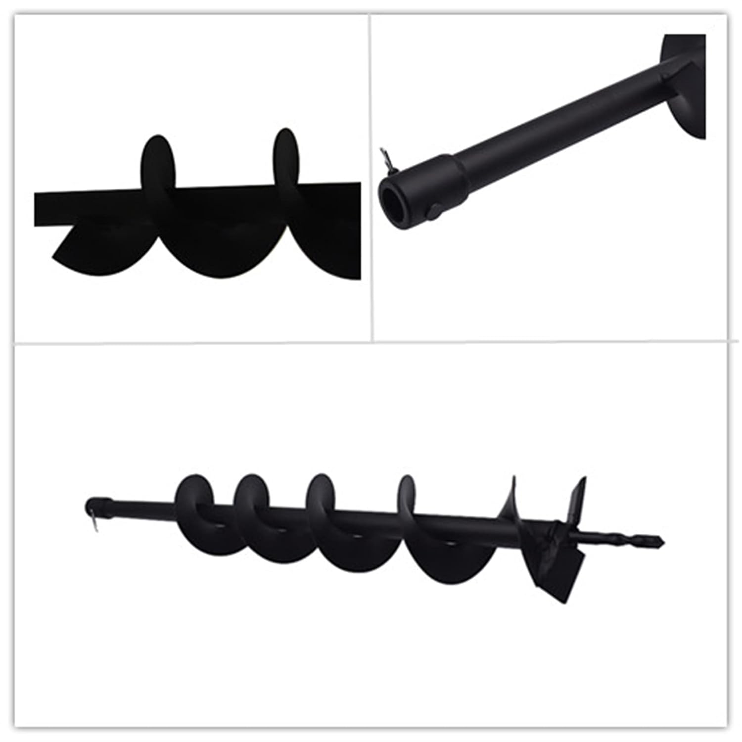 kimllier 4 Inch Earth Auger Drill Bits 4/6/ 8/10/12 Inch for gaseous Powered Post Fence Hole Digger Planting Bulbs, Potted Plants