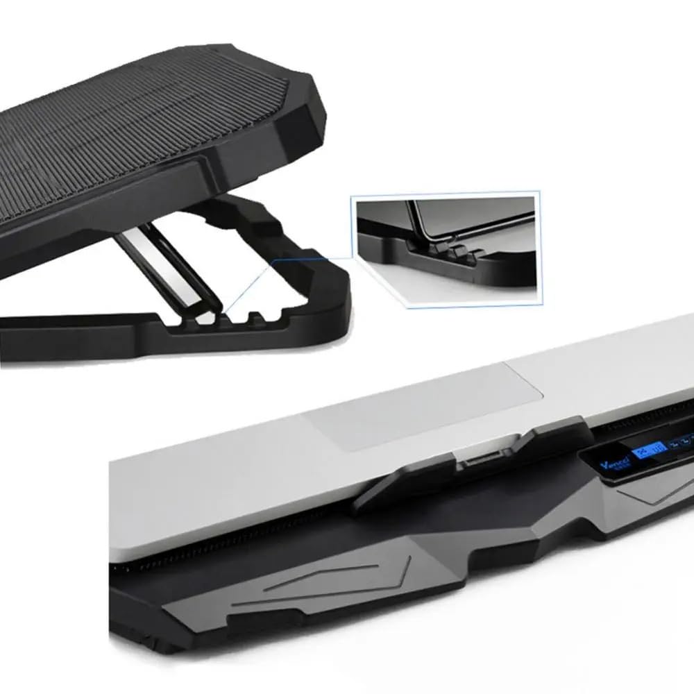 Laptop Cooler podstawka pod laptopa 14/15.6 Cala Chłodzenie Laptopa 2 Porty USB Wentylator Chłodzący Pad Stojak Na Notebooka Uchwyt Na Notebooka Wentylator Chłodzący Ze Światłem(2)