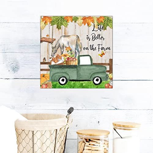 Plaque murale en bois style ferme et déco rétro pour la maison
