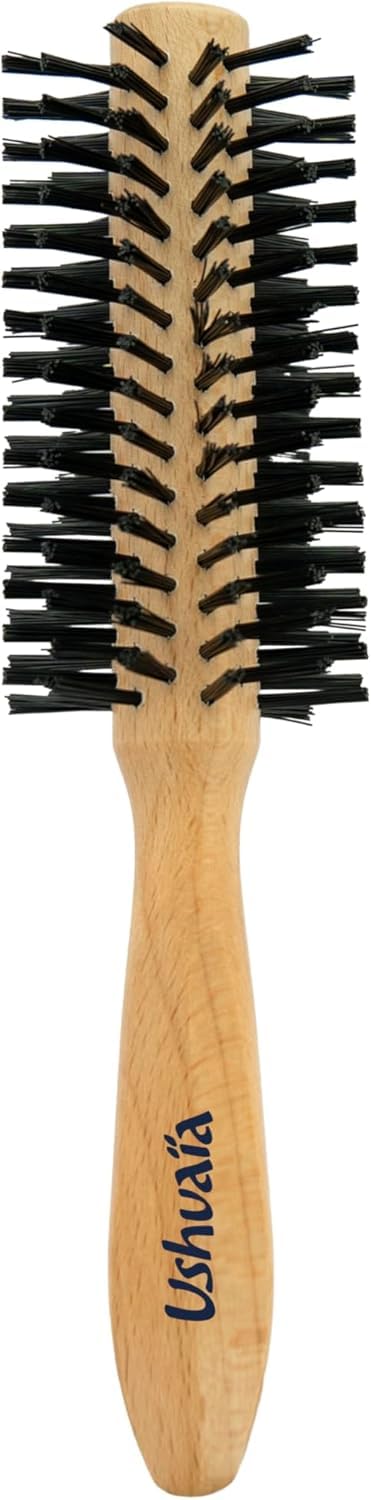 USHUAÏA - FSC Wooden Hair Brushing Brush - Massage Nylon Nubs - All Hair Types