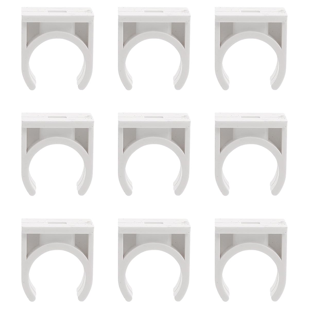 Collier de Tuyau en Pvc Blanc de U, Lot de 100 Pièces