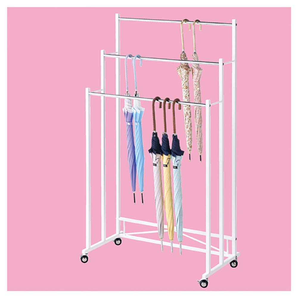 Amazon | 3段 傘掛け W75cm ホワイト 【 傘掛け アンブレラハンガー 傘