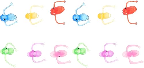 Toyvian 20 monstruos de dedos de plástico para niños, rellenos de bolsas de fiesta, juguetes divertidos para espectáculos de marionetas (patrón