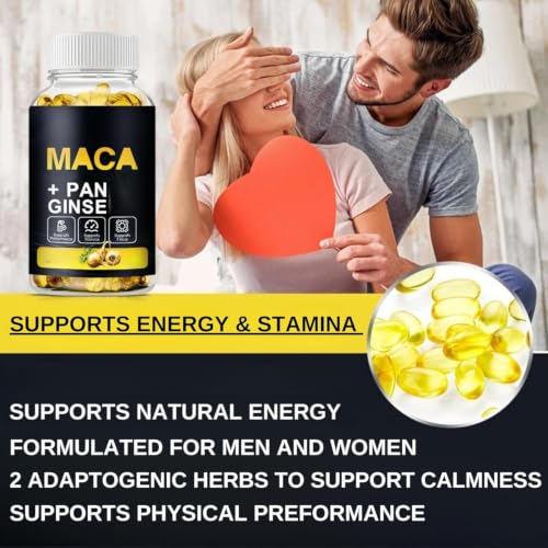 Complejo de raíz de maca en cápsulas, adaptógeno herbal sin OGM 4