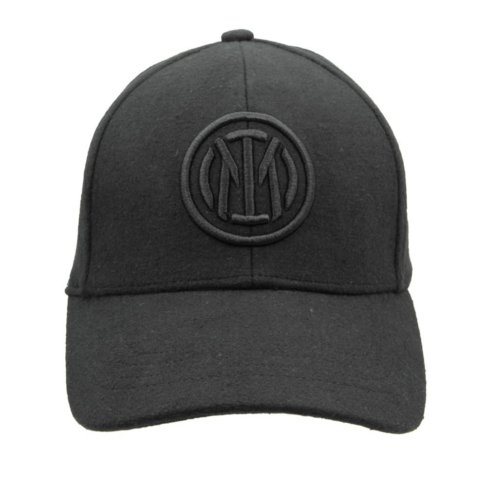 Inter Unisex Black Baseball Hat Felt 153504, One Size