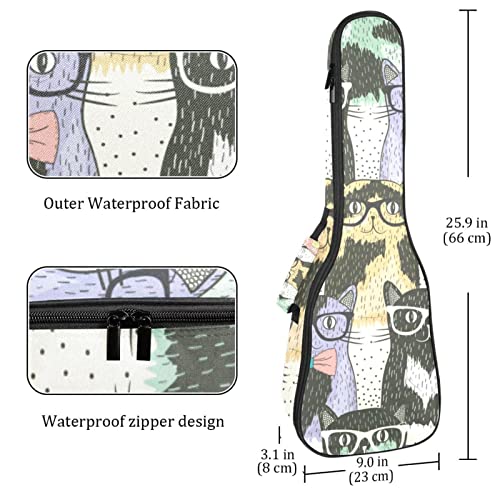 Sac de rangement pour ukulélé soprano et concert robuste 10 mm