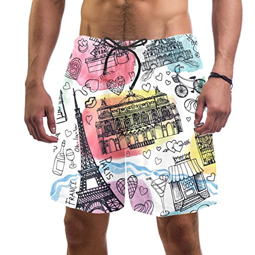 Maillots de bain pour hommes anti frottement short de plage anti humidité Paris