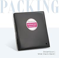Vista 7 de Dreamlover Banda elástica negra, elástica ancha para coser, 5.9 pulgadas x 4 yardas