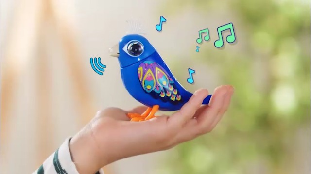 Digibirds Jilguero Interactivo – Pájaro Electrónico Que Canta Y Mueve Pico Y Cabeza, Sincroniza Su Canto En Coro Con Otros (a Partir De 3 Años)